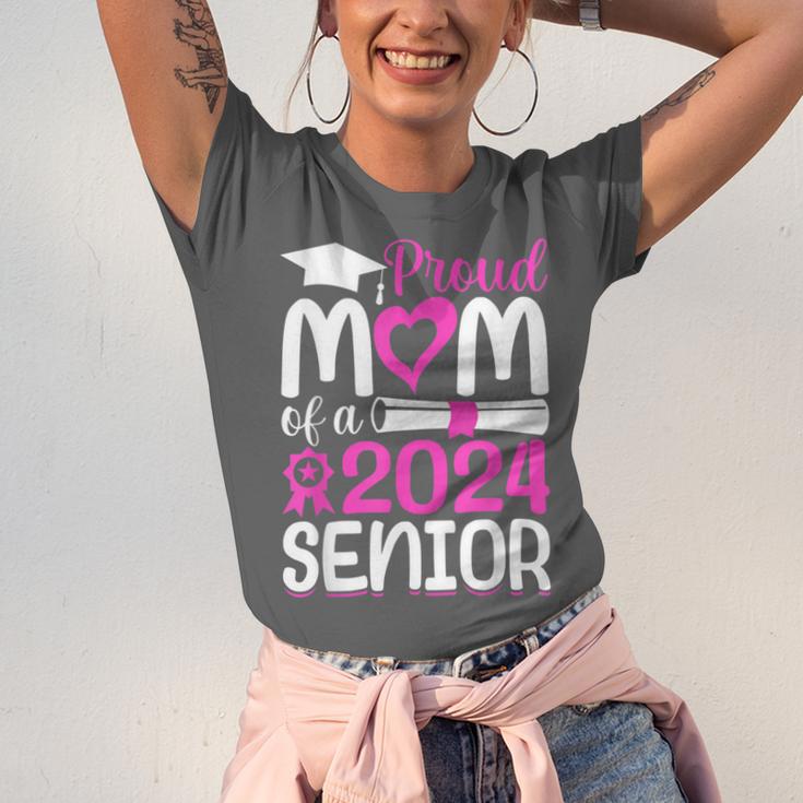 Proud Mom Of A 2024 Senior Graduation Unisex Jersey T-Shirt