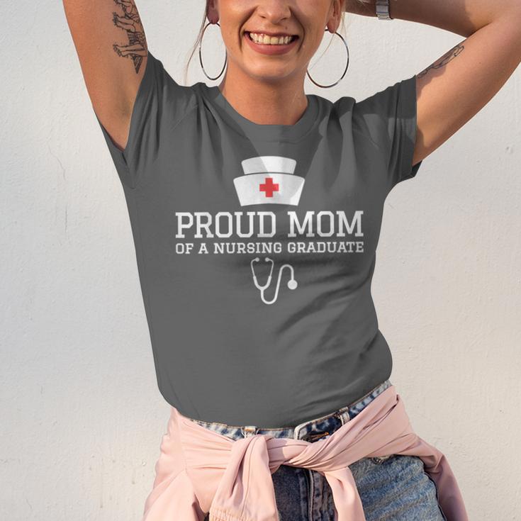 Proud Mom Of a Nursing Graduate Nurse Senior 2026 Graduation Unisex Jersey T-Shirt