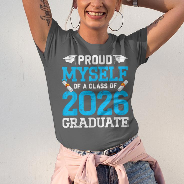 Proud Myself Of A Class Of 2026 Graduate Senior Graduation Unisex Jersey T-Shirt