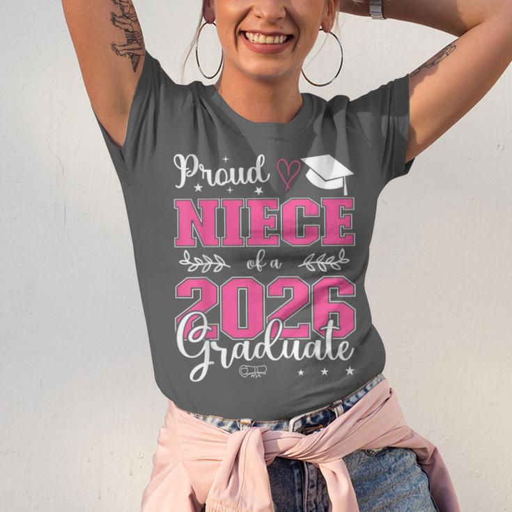 Proud Niece Of a Class Of 2026 Graduate For Graduation Unisex Jersey T-Shirt