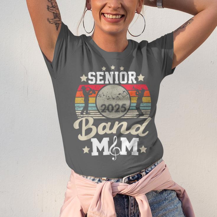Proud Senior Mom Marching Band Mom Class Of 2025 Graduation Unisex Jersey T-Shirt