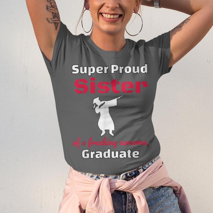 Proud Sister Of 2018 Graduate Dabbing Graduation Unisex Jersey T-Shirt