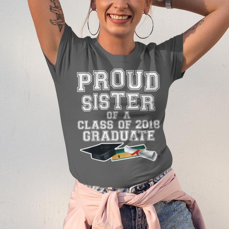 Proud Sister Of A Grad Class Of 2018 Graduation Apparel Unisex Jersey T-Shirt