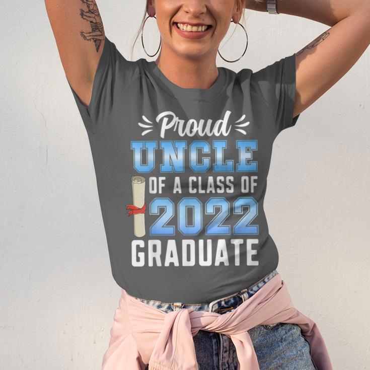 Proud Uncle Of A Class Of 2022 Graduate 22 Senior Graduation Unisex Jersey T-Shirt