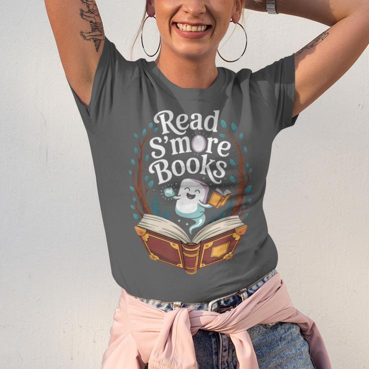 Read S'More Books Camping Outdoors Travel Campfire Unisex Jersey T-Shirt Read S'More Books Camping Outdoors Travel Campfire Unisex Jersey T-Shirt