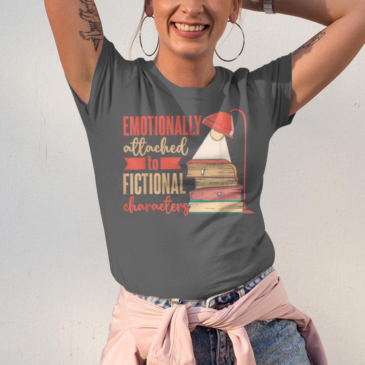 Reader Bookworm Fictional Character Reading Introvert Unisex Jersey T-Shirt