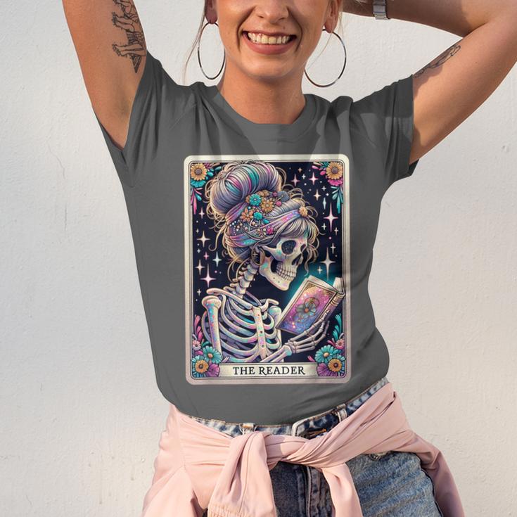 The Reader Tarot Card Women Book Lover Librarian Read Unisex Jersey T-Shirt The Reader Tarot Card Women Book Lover Librarian Read Unisex Jersey T-Shirt