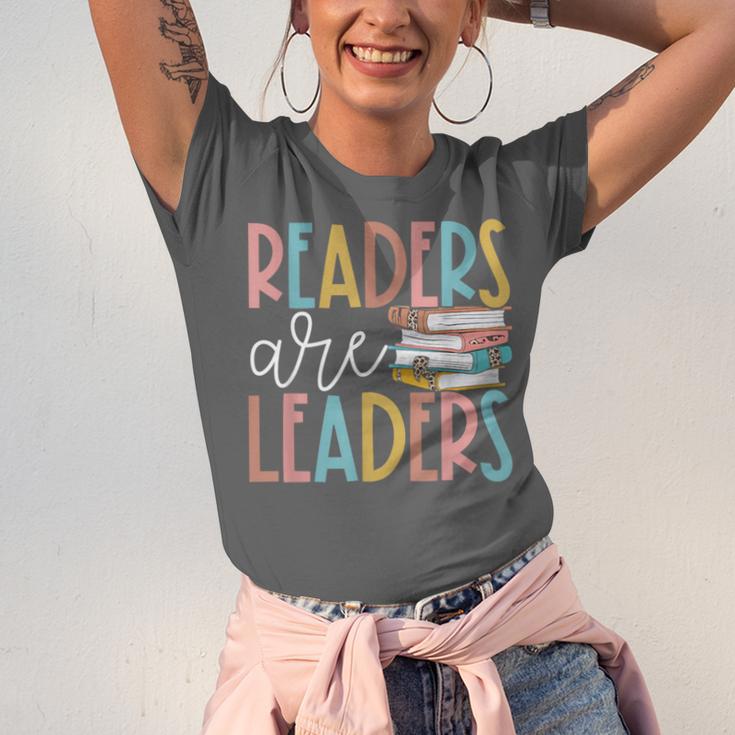 Readers Are Leaders Reading Book Lovers Teacher Women Kids Unisex Jersey T-Shirt Readers Are Leaders Reading Book Lovers Teacher Women Kids Unisex Jersey T-Shirt