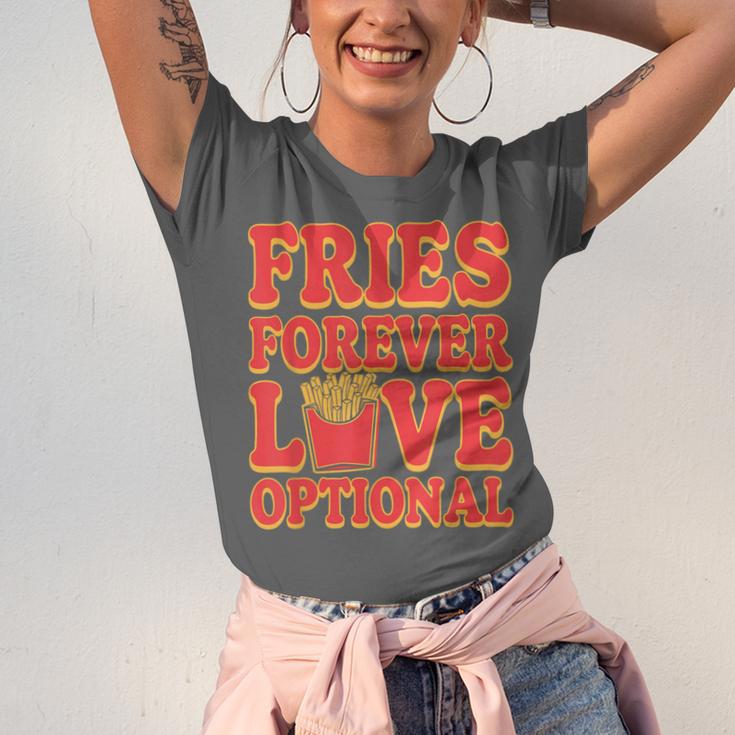 Retro Fast Food Nostalgia Vintage Diner Fries Shakes Burgers Unisex Jersey T-Shirt