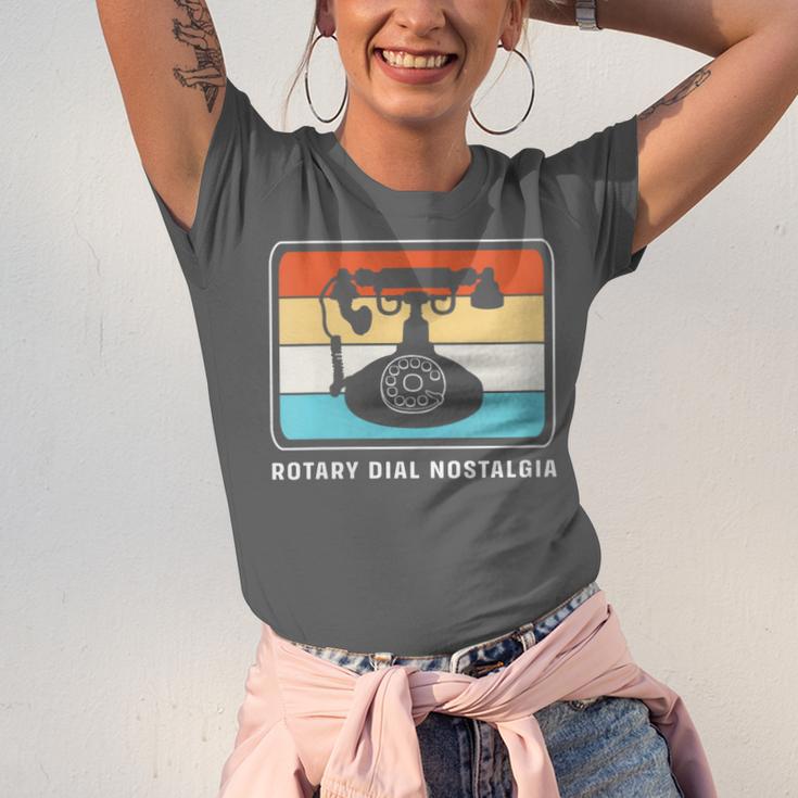 Retro Rotary Dial Nostalgia Dial Phone Unisex Jersey T-Shirt