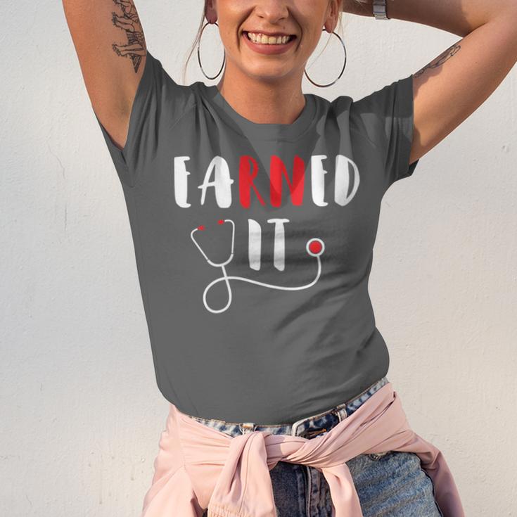 RN Nursing Student Graduation EaRNed It Unisex Jersey T-Shirt