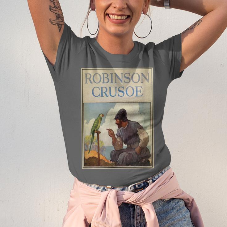 Robinson Crusoe Book Cover 1920 Unisex Jersey T-Shirt