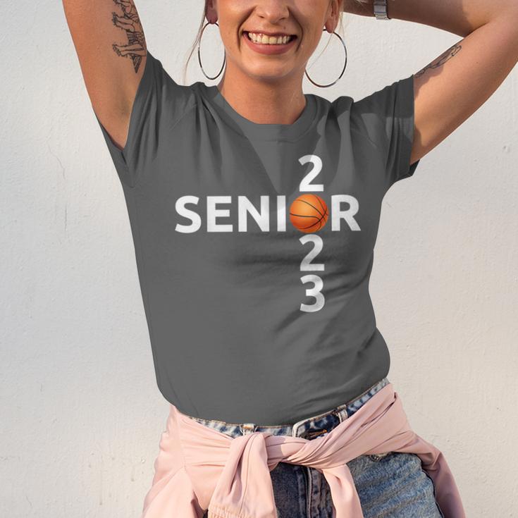 Senior 2023 Basketball Graduation Party Unisex Jersey T-Shirt