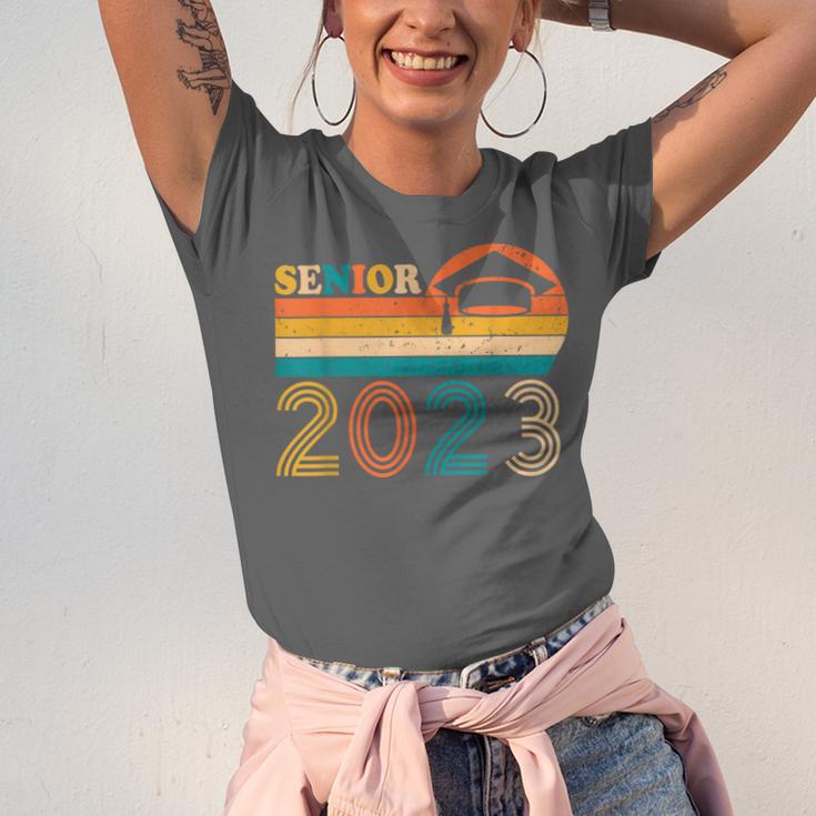 Senior 2023 Retro Class Of 2023 Seniors Graduation 23 Unisex Jersey T-Shirt
