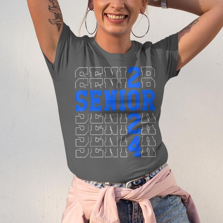 Senior 2024 Graphic Class Of 2024 Graduation Graphic Unisex Jersey T-Shirt