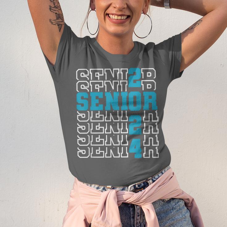 Senior 2024 Graduation Class Of 2024 Senior Boys Girls Unisex Jersey T-Shirt