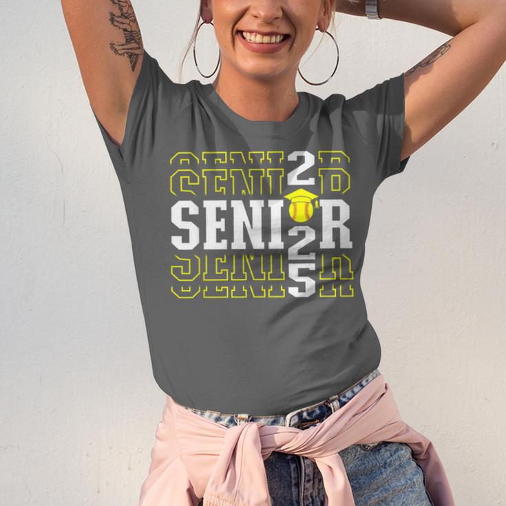 Senior 2025 Softball Class Of 2025 Graduation Unisex Jersey T-Shirt