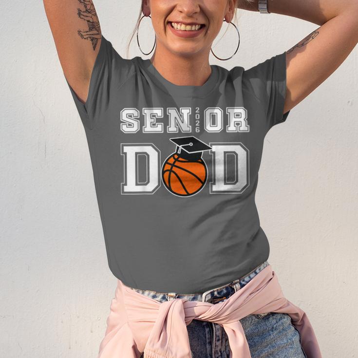 Senior 2026 Dad Basketball Graduation Unisex Jersey T-Shirt
