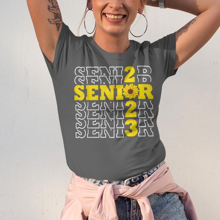 Senior Class Of 2023 Sunflower Graduation Seniors 23 Unisex Jersey T-Shirt