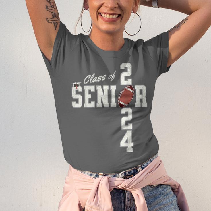 Senior Class Of 2024 Football Graduation Party Favors 2024 Unisex Jersey T-Shirt