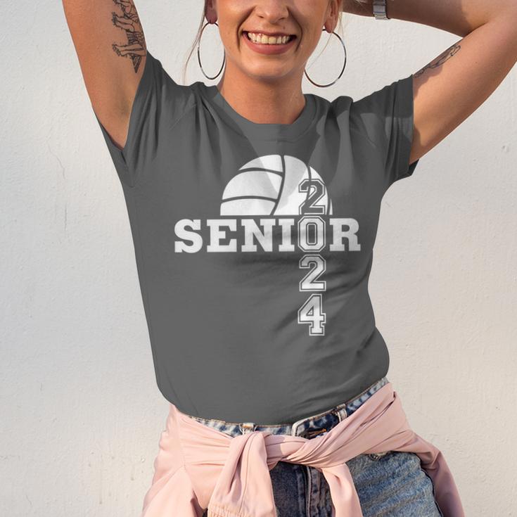 Senior Class Of 2024 Volleyball Seniors School Graduation Unisex Jersey T-Shirt