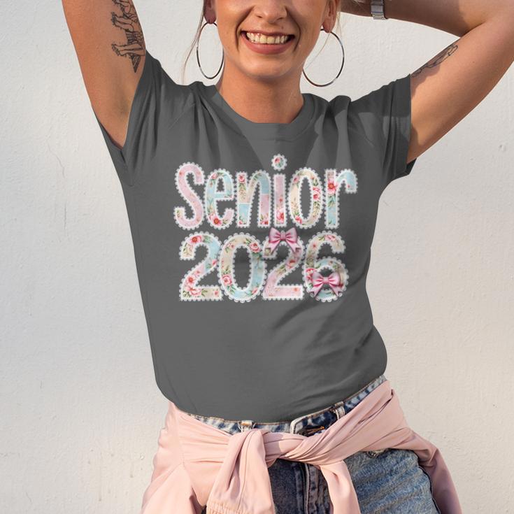 Senior Class Of 2026 Graduation 2026 Coquette Pink Bow Cute Unisex Jersey T-Shirt