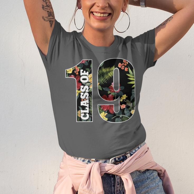 Senior Floral Class Of 2019 Shirt Graduation Idea Unisex Jersey T-Shirt