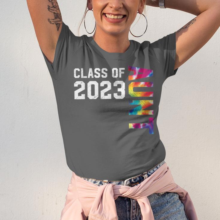 Senior Graduation Class Of 2023 Aunt Senior Tie Dye Unisex Jersey T-Shirt