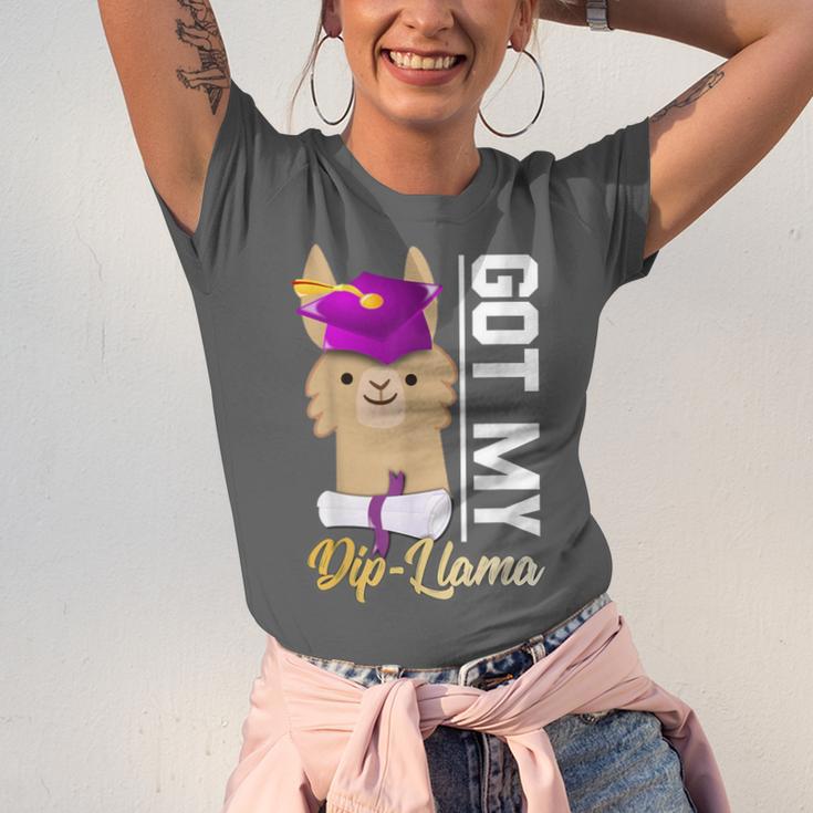 Senior Graduation TShirt 2019 Got My Diploma Llama Pun Shirt Unisex Jersey T-Shirt