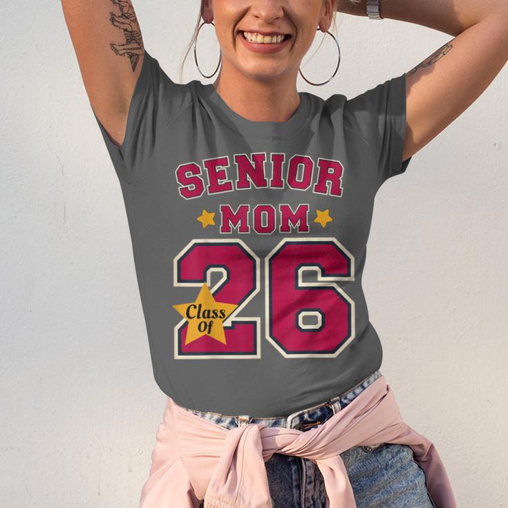 Senior Mom 2026 Proud Senior Mom Class Of 26 For Graduation Unisex Jersey T-Shirt