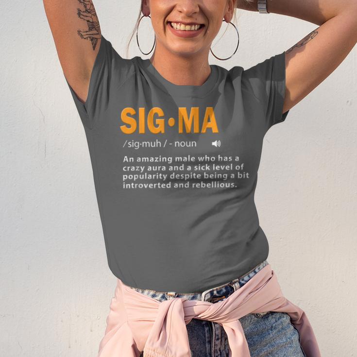 Sigma Male Definition Crazy Aura Lone Wolf Introvert Unisex Jersey T-Shirt Sigma Male Definition Crazy Aura Lone Wolf Introvert Unisex Jersey T-Shirt