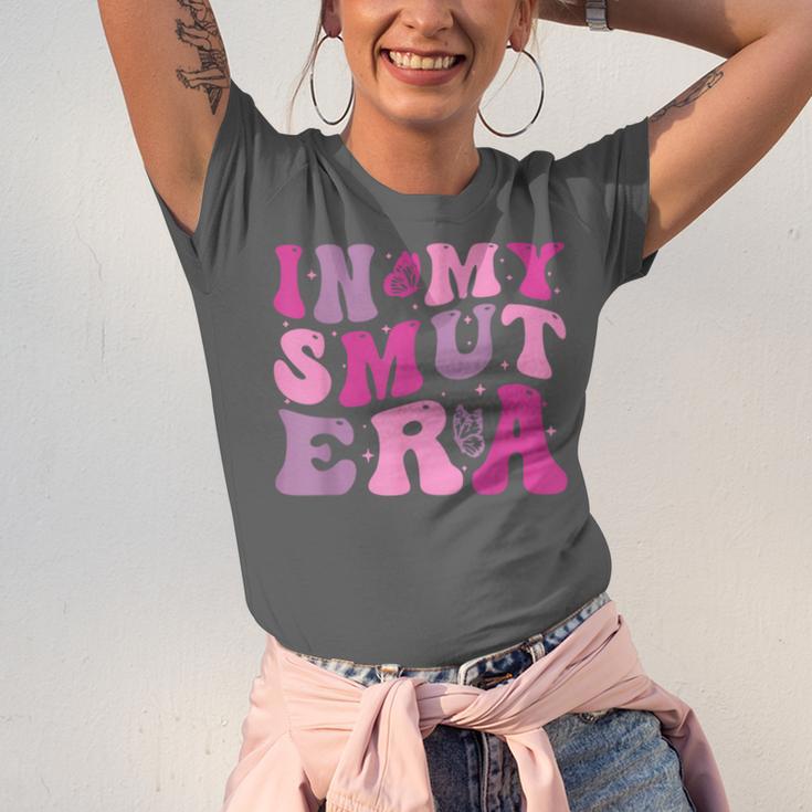In My Smut Era Groovy Smut Book Reading Spicy Book Romance Unisex Jersey T-Shirt In My Smut Era Groovy Smut Book Reading Spicy Book Romance Unisex Jersey T-Shirt