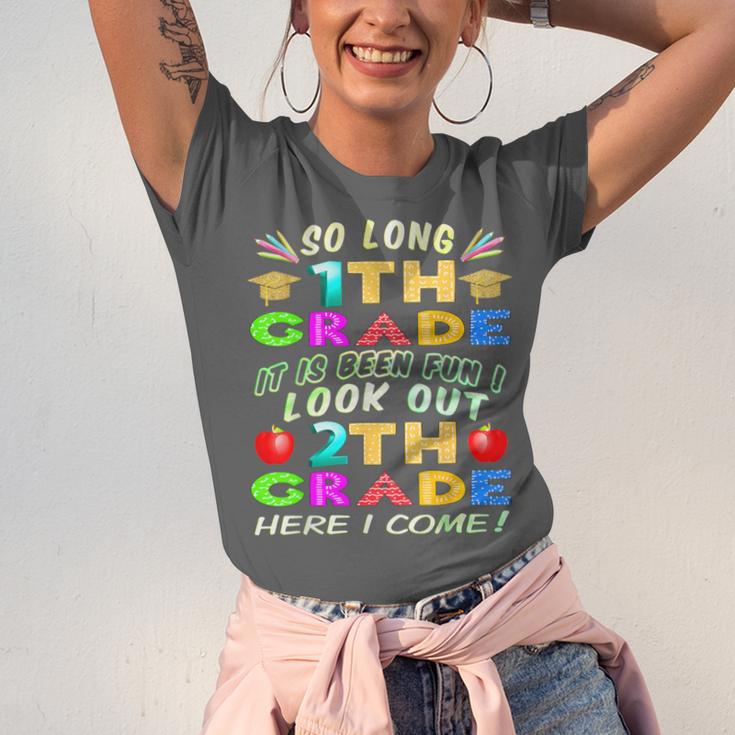 So Long 1st Grade 2nd Grade Here I Come Graduation 2022 Unisex Jersey T-Shirt