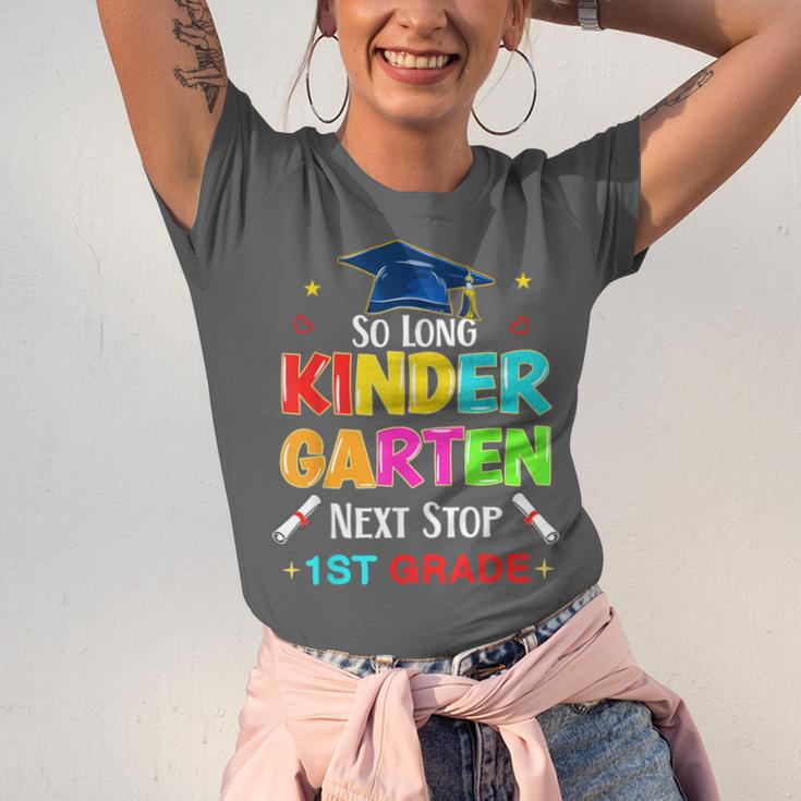 So Long Kindergarten Graduation 2025 Graduate 1st Grade Unisex Jersey T-Shirt