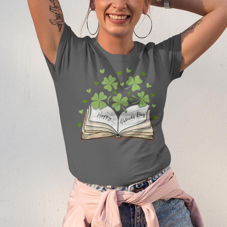 St Patricks Day Book Lover Librarian Reading Saint Pattys Unisex Jersey T-Shirt