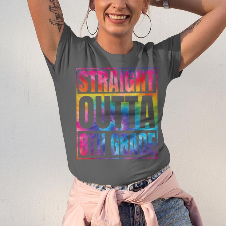 Straight Outta 8th Grade Great Graduation Eighth Grade Unisex Jersey T-Shirt