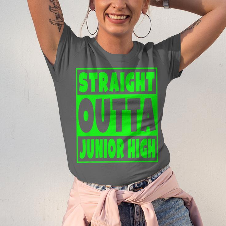 Straight Outta Junior High School Graduation T-Shirt Unisex Jersey T-Shirt
