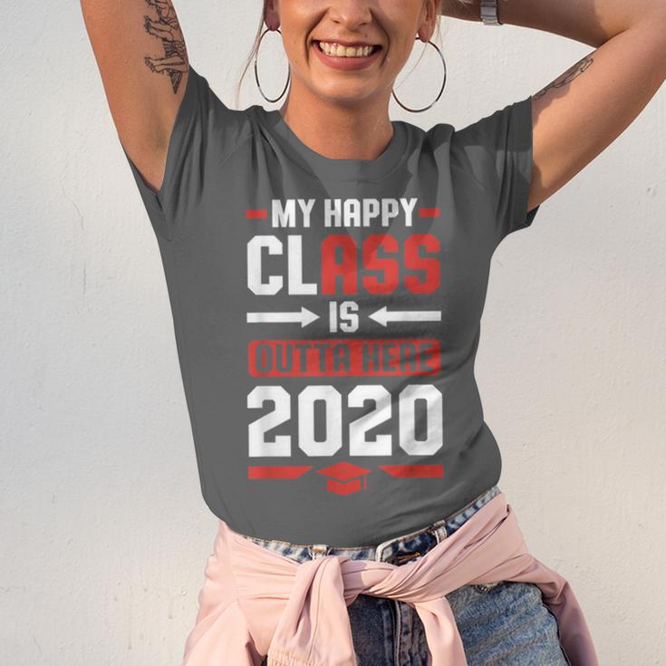 Student Graduation 2020 Tee My Happy Class Is Outta Here Unisex Jersey T-Shirt