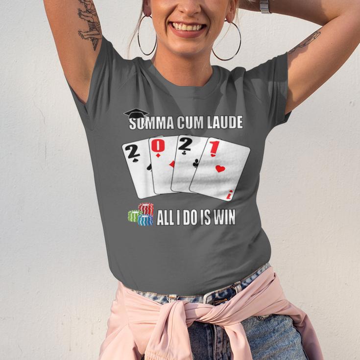 Summa Cum Laude Class Of 2021 Graduate Win Senior Graduation Unisex Jersey T-Shirt