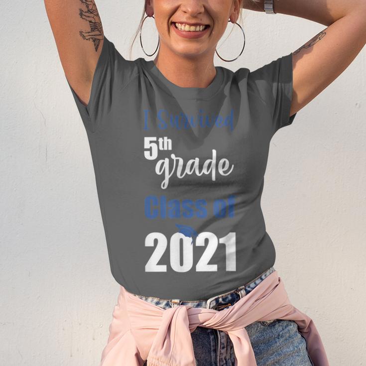 I Survived 5th Grade Class Of 2021 Quarantined Graduation 2 Unisex Jersey T-Shirt