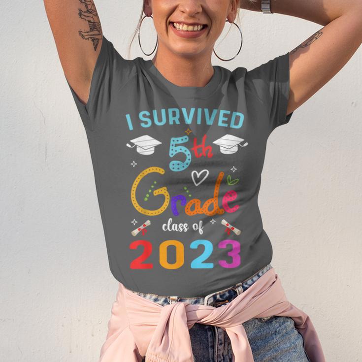 I Survived 5th Grade Graduation Class 2023 Elementary Unisex Jersey T-Shirt