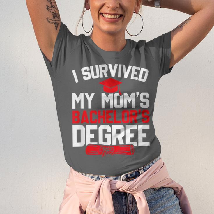 I Survived My Mom's Bachelor's Degree Graduation Unisex Jersey T-Shirt