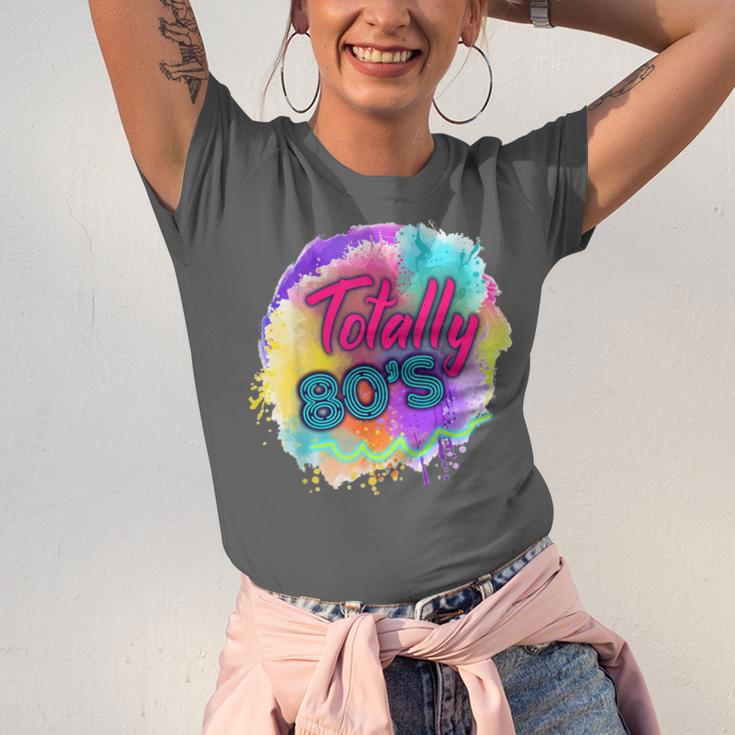 Totally 80's Tie Dye Retro Vibes 1980s Style Nostalgia Unisex Jersey T-Shirt