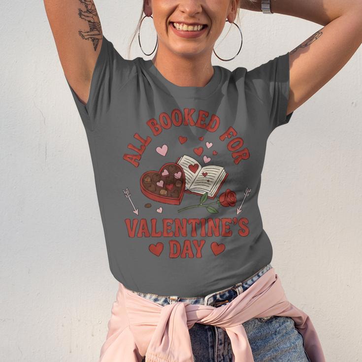 Valentines All Booked For Valentines Book Lover Girl Teacher Unisex Jersey T-Shirt Valentines All Booked For Valentines Book Lover Girl Teacher Unisex Jersey T-Shirt
