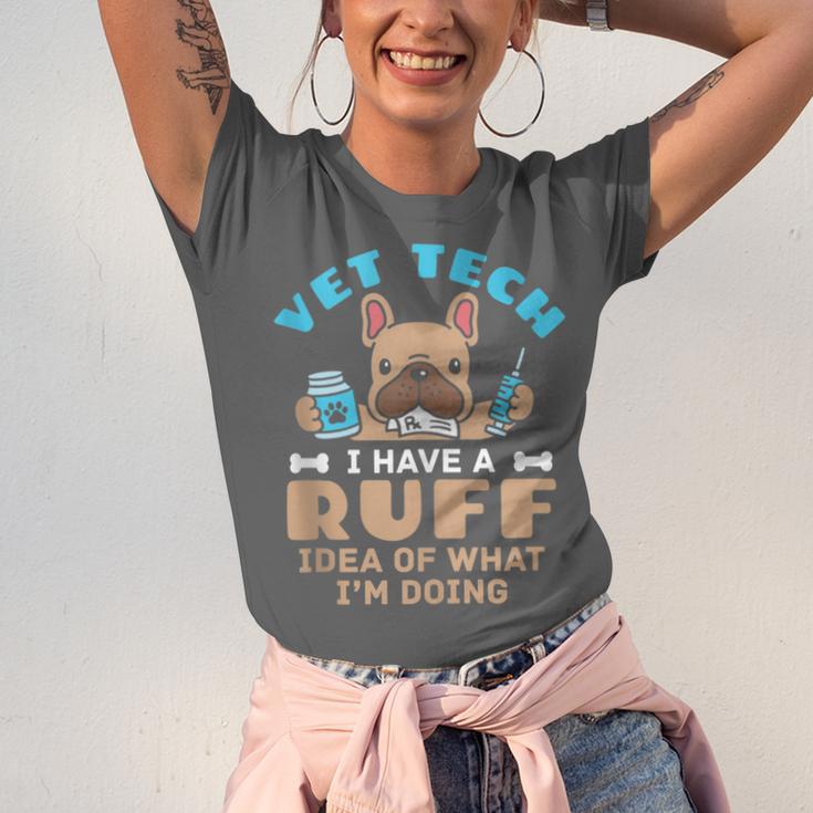 Vet Tech Veterinary Technician Graduation Ruff Idea Unisex Jersey T-Shirt