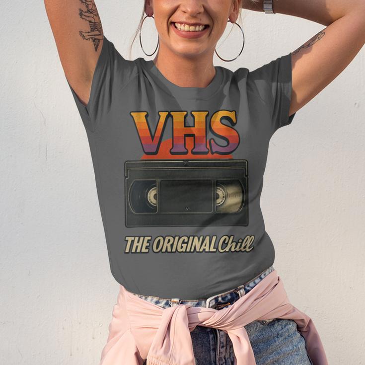 VHS Tape Nostalgia Old School Technology Humor Unisex Jersey T-Shirt