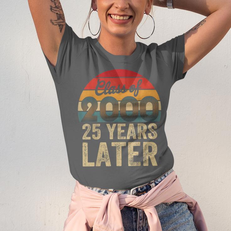 Vintage Class Of 2000 25 Years Later Reunion 25th Graduation Unisex Jersey T-Shirt
