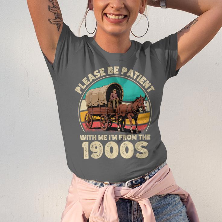 Vintage Please Be Patient I'm From The 1900s Men Women Unisex Jersey T-Shirt
