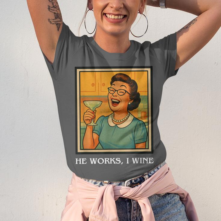 I Wine Housewife Retro Nostalgia Classic 1950s Vintage Humor Unisex Jersey T-Shirt I Wine Housewife Retro Nostalgia Classic 1950s Vintage Humor Unisex Jersey T-Shirt
