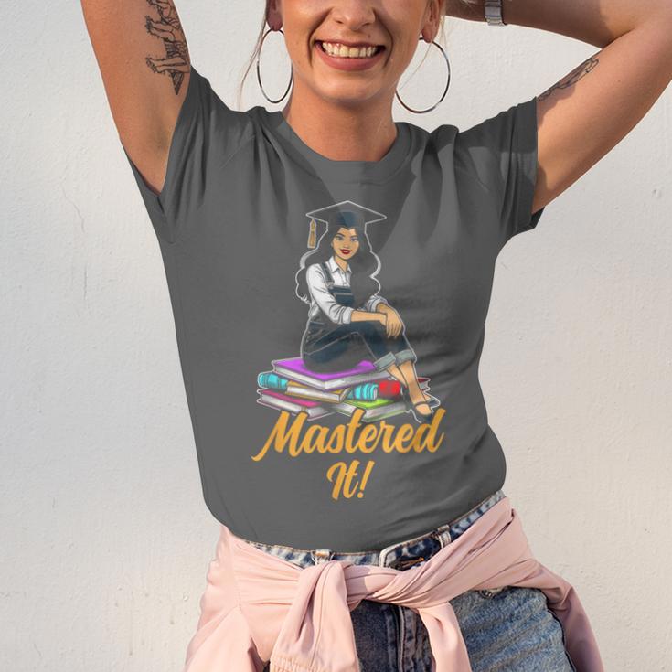 Women Mastered It Girl Master Degree Graduation Graduate Unisex Jersey T-Shirt